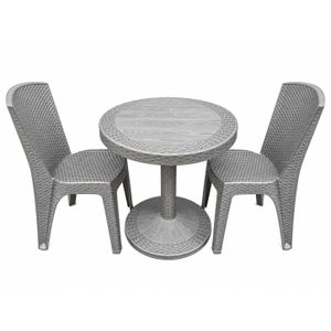 Table Natté Démontable  plus 2 Chaises 