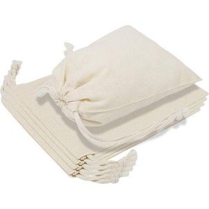 5 Sacs Cordon En Coton