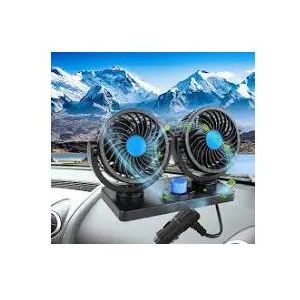 Ventilateur électrique De Ventilateur De Voiture à Double Tête Rotatif à 360 ° - Interface 12 v
