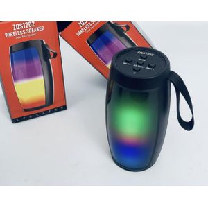 Enceinte Bluetooth S12 – Puissante, Portable & Lumineuse LED (Spéciale Fêtes)