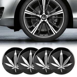 4 PCS Metal Wheel Hub Decorative Sticker, Diameter: 5.8cm