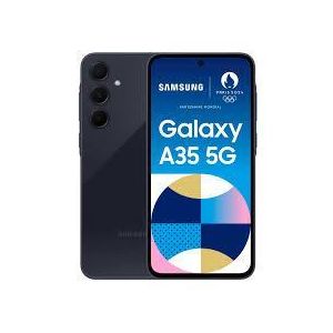 Samsung Galaxy A35 5G* 6.6 Pouces*(128GB-6GB RAM) Bleu/black-5000mAh-50mpx triple