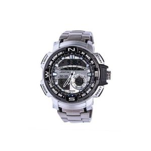 Joefox Montre Homme Cadran Rond - Argent Fond Blanc