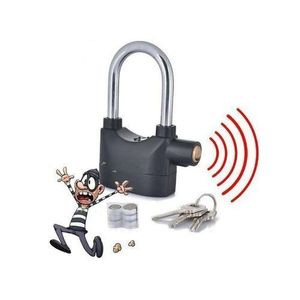 Cadenas De Sécurité Alarme - Acier Lourd - Noir