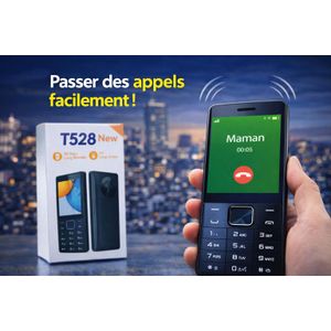 Téléphone Portable – Grande Autonomie et Écran Large 3.0”