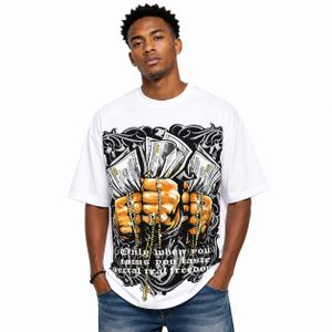T-Shirt Oversize Manches Courtes - Blanc