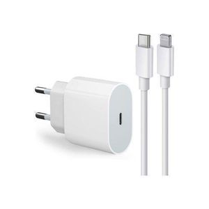 Chargeur Rapide Compatible Avec IPHONE PRO 16 Mini X 8-Blanc