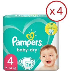 Pampers Pack de 104 Couches culotte Taille 4