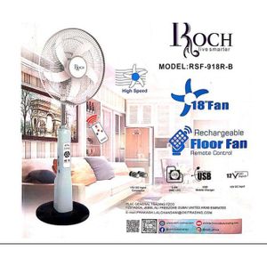 Roch Ventilateur Rechargeable  RSF-918R-B