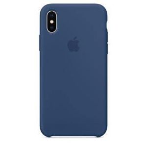 coque sillicone iphone X - bleu
