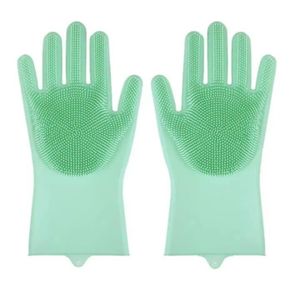 Gants de brosse à vaisselle en silicone multi-usages
