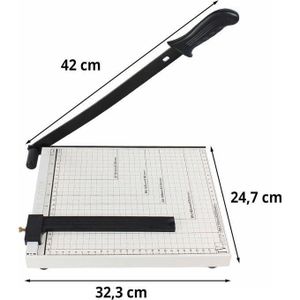 Massicot Papier A4 Coupe-Papier Professionnel 42cm Bureau École Imprimerie