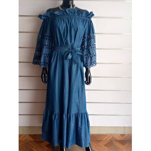 Modele de robe deals en pagne avec jeans