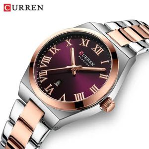 Curren Montre Femme De Luxe, à Quartz, Analogique - Acier Inoxydable - Nouvelle Collection C9095