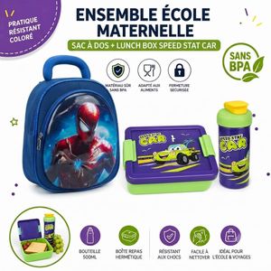 Set Déjeuner & Sac à Dos  maternelle 