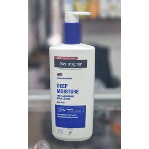 Neutrogena Lotion corporelle  Deep Moisture à absorption rapide pour peaux sèches 400 ml