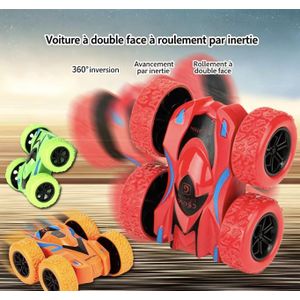 Voiture de cascade à inertie double face 360° tout-terrain résistante pour enfants