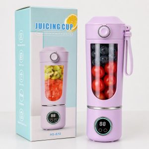 Blender presse-agrumes rechargeable USB portable 700 Capacité Smoothie Fruit Juicing Cup pour les voyages le bureau