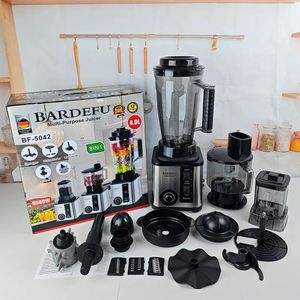BARDEFU Blender multifonction 8 en 1 , hachoir à viande 6 en 1, 3 L/4 L, 9 500 W, acier inoxydable, blender et presse-agrumes mixeurs, robuste.