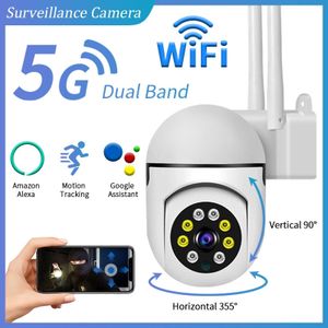 Caméra WiFi Sans Fil Double Fréquence 5g Maison 360 ​​panorama Réseau De Surveillance Intelligent Webcam