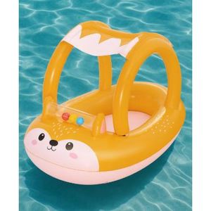  Bateau Gonflable Bébé avec Pare-Soleil – Flotteur Sécurisé pour Enfant