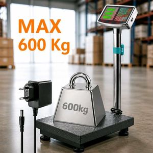 Bascule Balance Électronique Pour Cacao Café Anarcade 600  Kg - GRIS