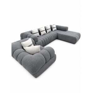 Fauteuil Merveille Salon gris rembourré 
