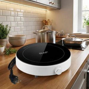RAF Plaque à induction avec panneau microcristallin haute puissance de 2200 W pour une cuisson