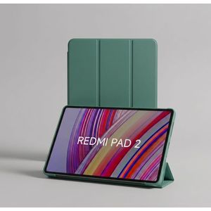 Étui de Protection Pliable pour Redmi Pad 2 -Vert en TPU souple