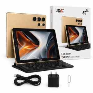 Boat Tablette Professionnelle 5G avec 2 puces et Clavier Bluetooth (8GB RAM / 512GB ROM), Ecran 7 pouces, Android 13.0, grande batterie de 5000 mAh