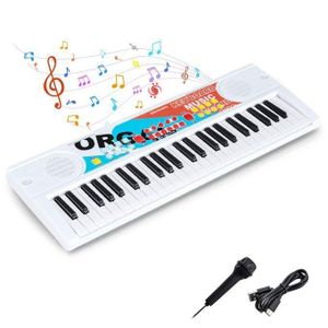 Piano Synthétiseur Électronique Enfant – 37 Touches avec Microphone