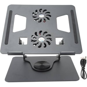 Support pour Ordinateur Portable à Réglage Continu avec Ventilateur de Refroidissement électrique