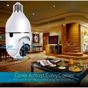 Caméra de surveillance WIFI 360 panoramique ampoule 1080p