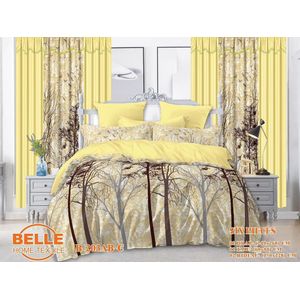 Lot Complet : 2 Draps + 2 Taies + 2 Rideaux – Design Élégant et Confort Assuré