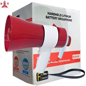 Mégaphone Portable Rechargeable - Enregistrement USB Bluetooth 