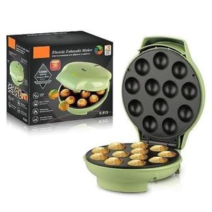 Machine à Takoyaki Électrique 1200W - Appareil à Mini Crêpes et Boulettes 