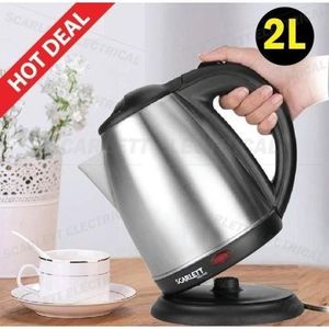 bouilloire électrique - Bouilloire électrique 2.0L - Thermos électrique - Chauffe-eau - Inox