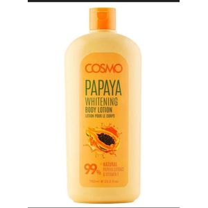 Cosmo Lait de Corps Clarifiant et Hydratant PAPAYA Pour tous types de epaux. 