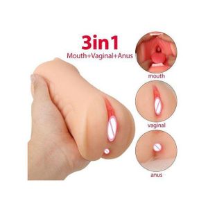 SEXTOYS 3 En 1 Masturbateur Oral Pour Hommes Jouets De Masturbation Vaginale 3D