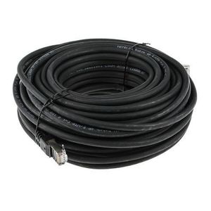 Câble Réseau FTP Cat6 Blindé Et Serti - Robuste - Noir 