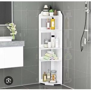 ETAGERE D' ANGLE A PLUSIEURS NIVEAUX DE RANGEMENT