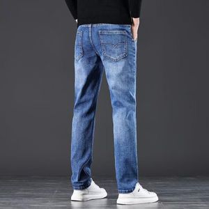TOUPHY Pantalon en Denim Homme à Taille Extensible Confort — Coton Haute Élasticité Mode — Bleu