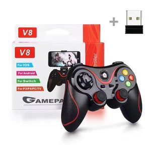 JNKACLD Manette de jeu sans fil Bluetooth 2.4 GHz pour Switch/PS4, contrôleur pour console PC/PS3, joystick pour téléphone Android/iOS