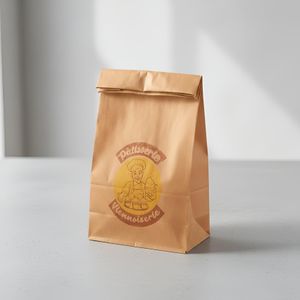 Lot de 300 emballages(14×6,5×25cm) en papier kraft brun – Idéal pour sandwichs, paninis, croissant et burgers