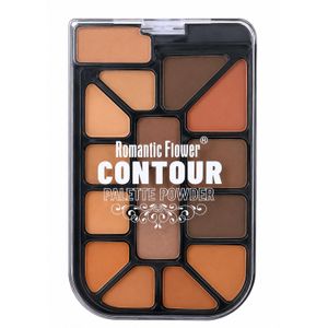 Romantic Flower  Palette Contour 7 En 1 – Palette Poudre Visage Multi-Teintes Pour Contouring, Sculpting & Finition Naturelle
