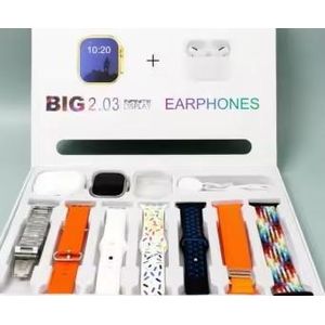 Montre connectée unisexe, smartwatch, montre intelligente 10 en 1 - cadeau de Saint-Valentin