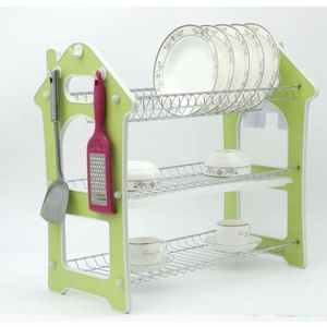 Égouttoir De Vaisselle 3 Niveaux VERT