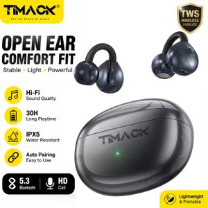 Timack Écouteurs Sans Fil Bluetooth 5.3 - Oreillette Ouverts Bluetooth avec 75h HiFi Stéréo, IPX7 Étanche