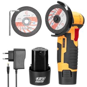 Outil De Meulage électrique Portatif 12 V 19500 Tr/min - EU - Jaune/Noir