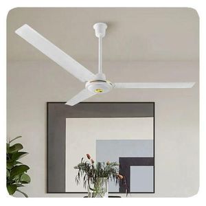Ventilateur de plafond industriel décoration  en 56 pouces- Blanc